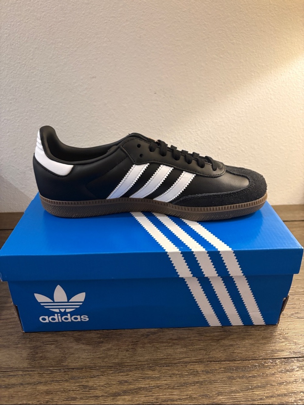 NIB [adidas] Samba OG Original Sneakers Shoes Black Youth 4/Women’s 5.5, Y6/W7.5 - Picture 7 of 13
